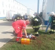 Учения в Темрюкском районе. Последствия  пожара устранены