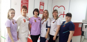 Медицинские работники Кубани поддержали Всероссийскую акцию «Георгиевская ленточка» Медицинские работники Кубани поддержали Всероссийскую акцию «Георгиевская ленточка»
